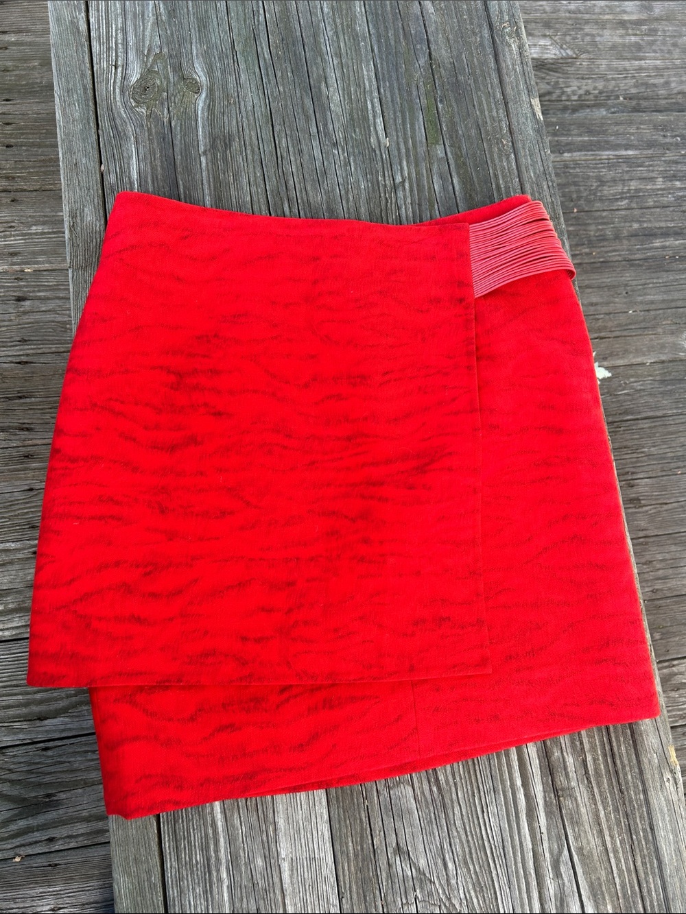 Akris Red Mini Skirt Like New